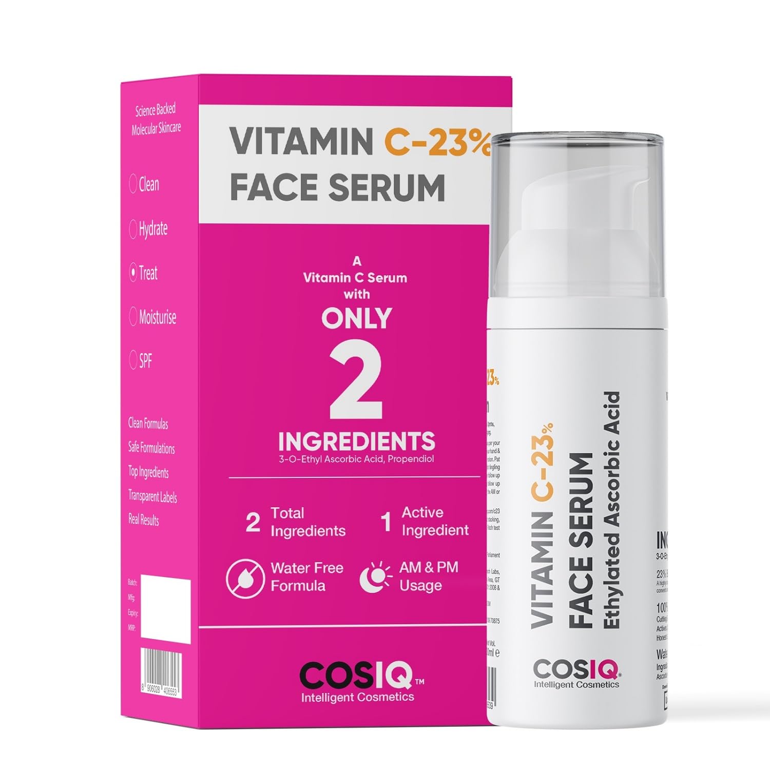 Cos-IQ 23% Vitamin C Face Serum for Glowing Skin
