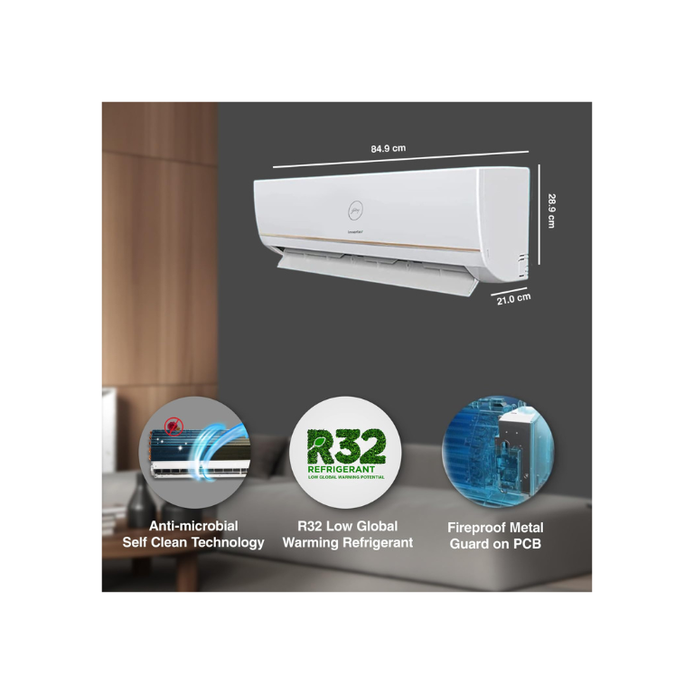 godrej 1 ton 3 star invertersplit ac